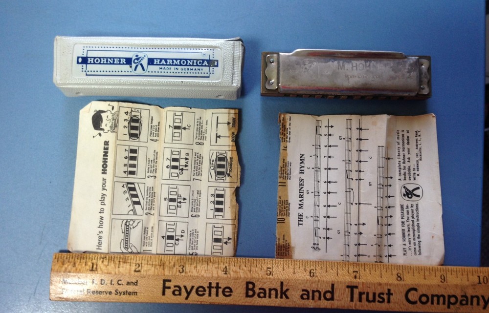 Hohner Harmonica Key Of C With Instructions And Case