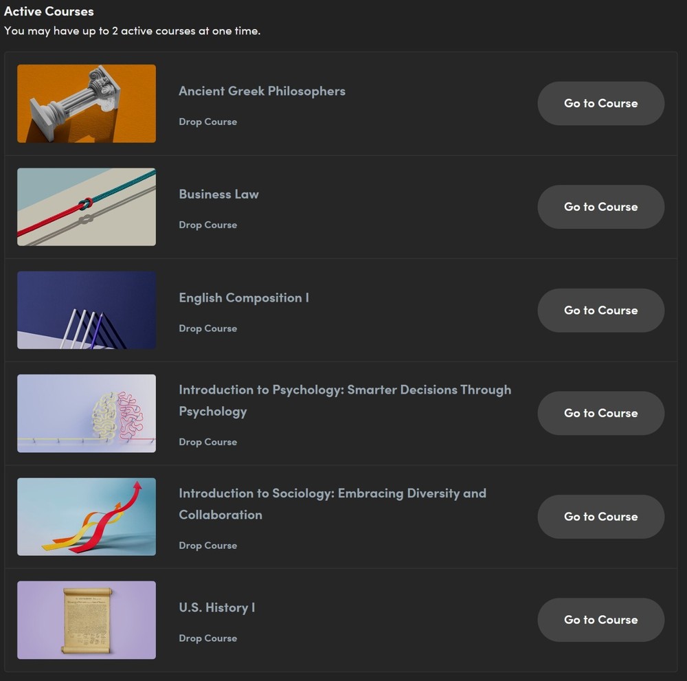 Sophia Learning, Study.com, TECEP and other Self-Paced Credits for transfer