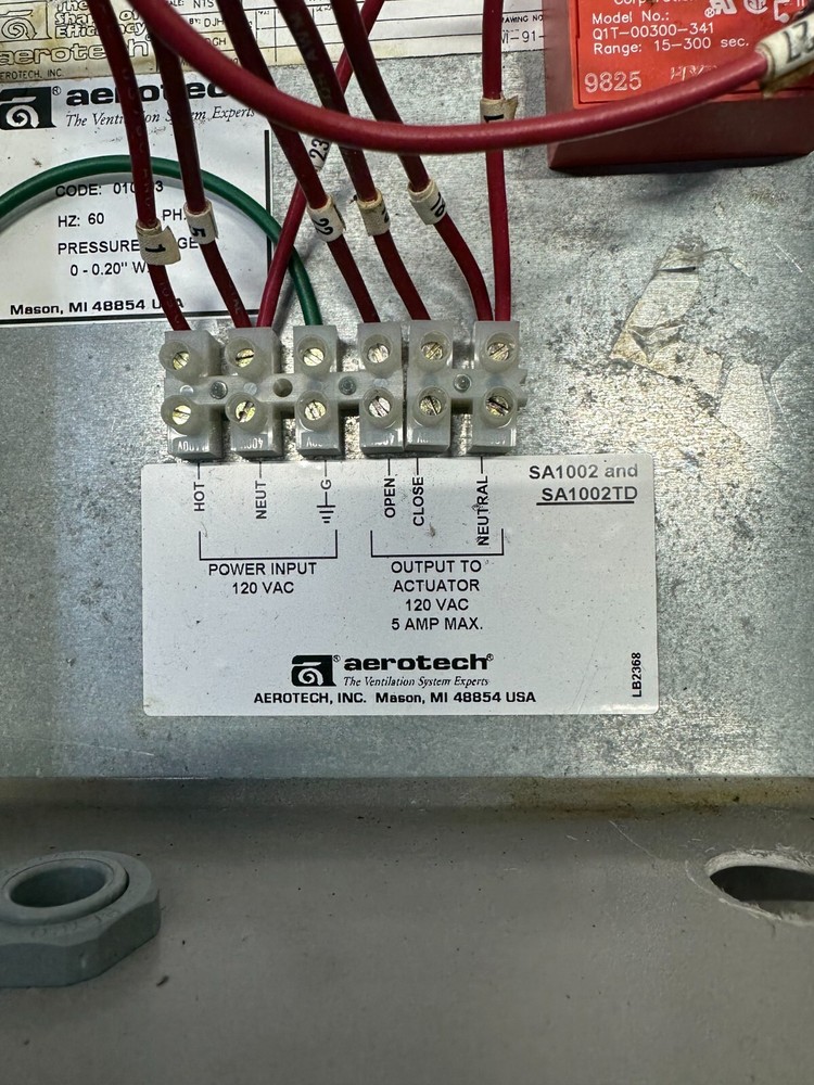 AeroSentry Control Air Inlet Controller (SA1002TD)