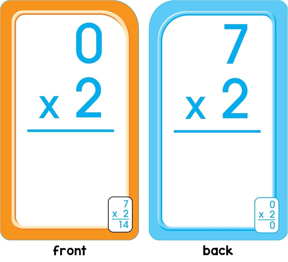 Multiplication Flash Cards 0-12 Flash Cards Elementary Grade Math for Ages 8+