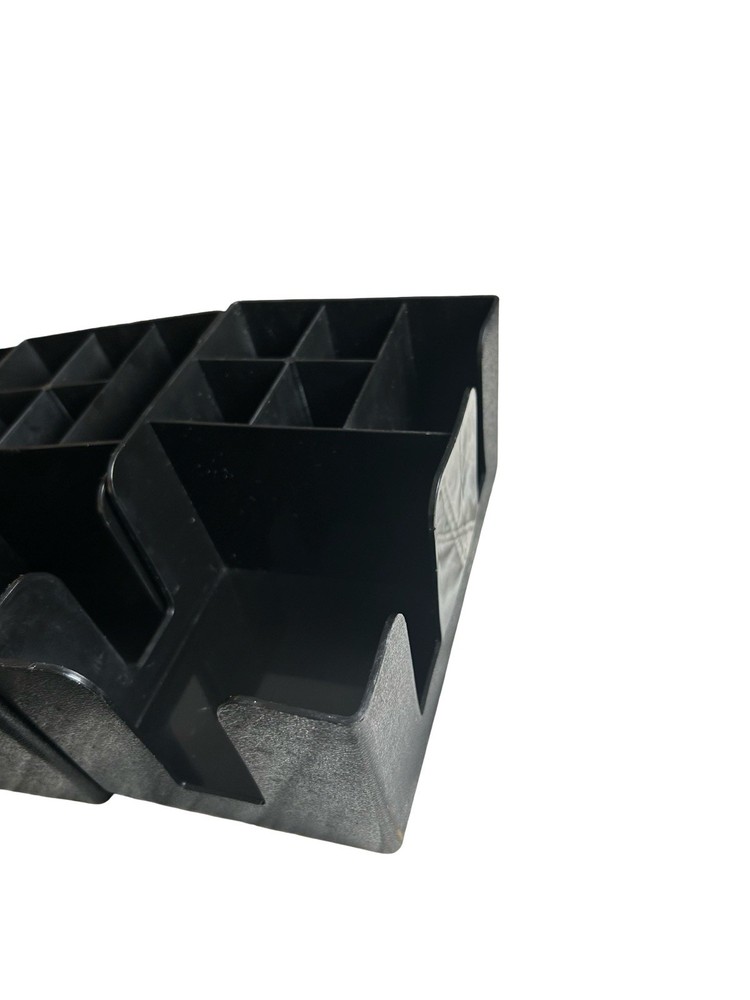 7 Pack Black Plastic Bar Caddy with 6 Compartments Refillable Bar Organizer