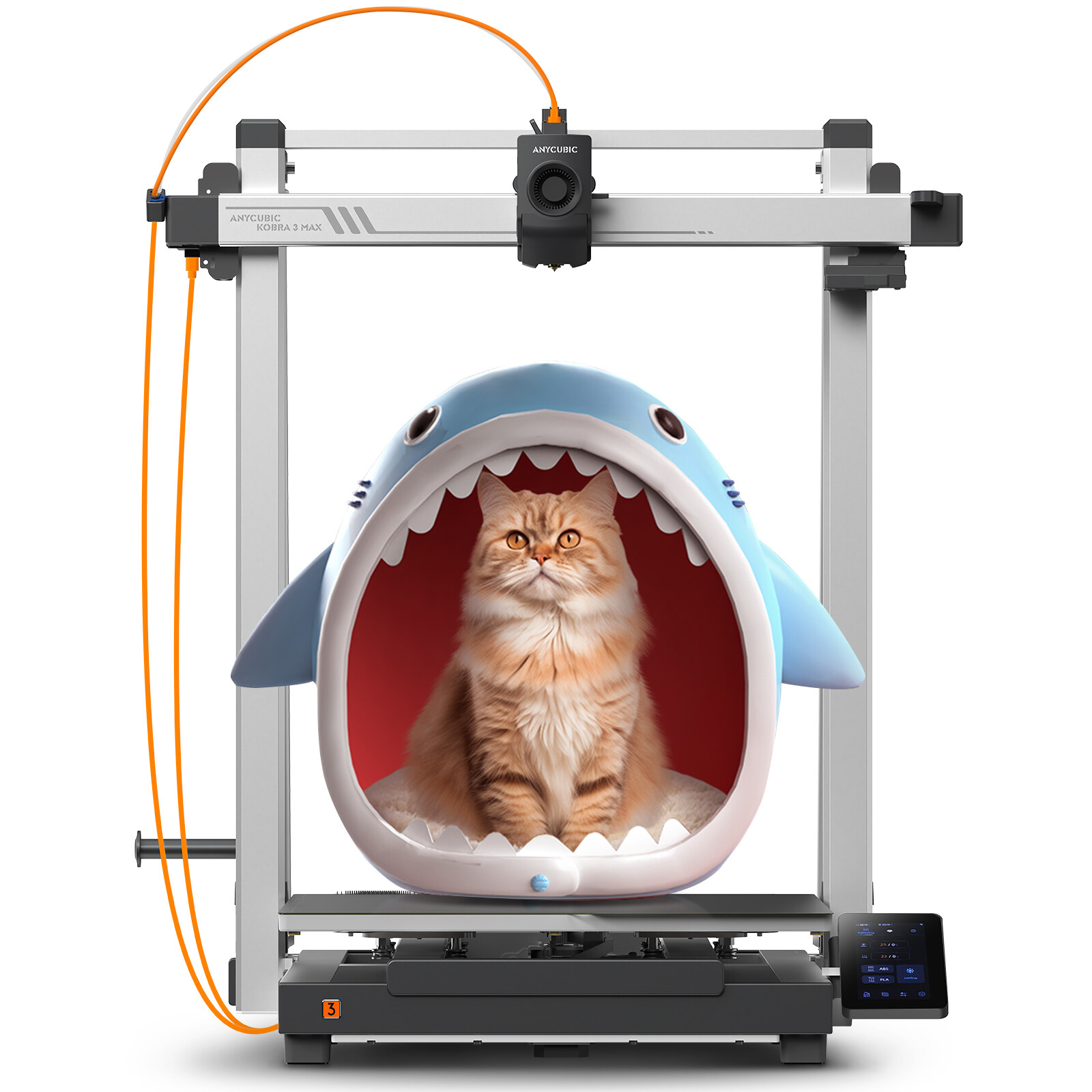 ANYCUBIC Kobra 3 Max EB Version 3D Printer 600mm/s 420x420x500mm NOT ACE Pro