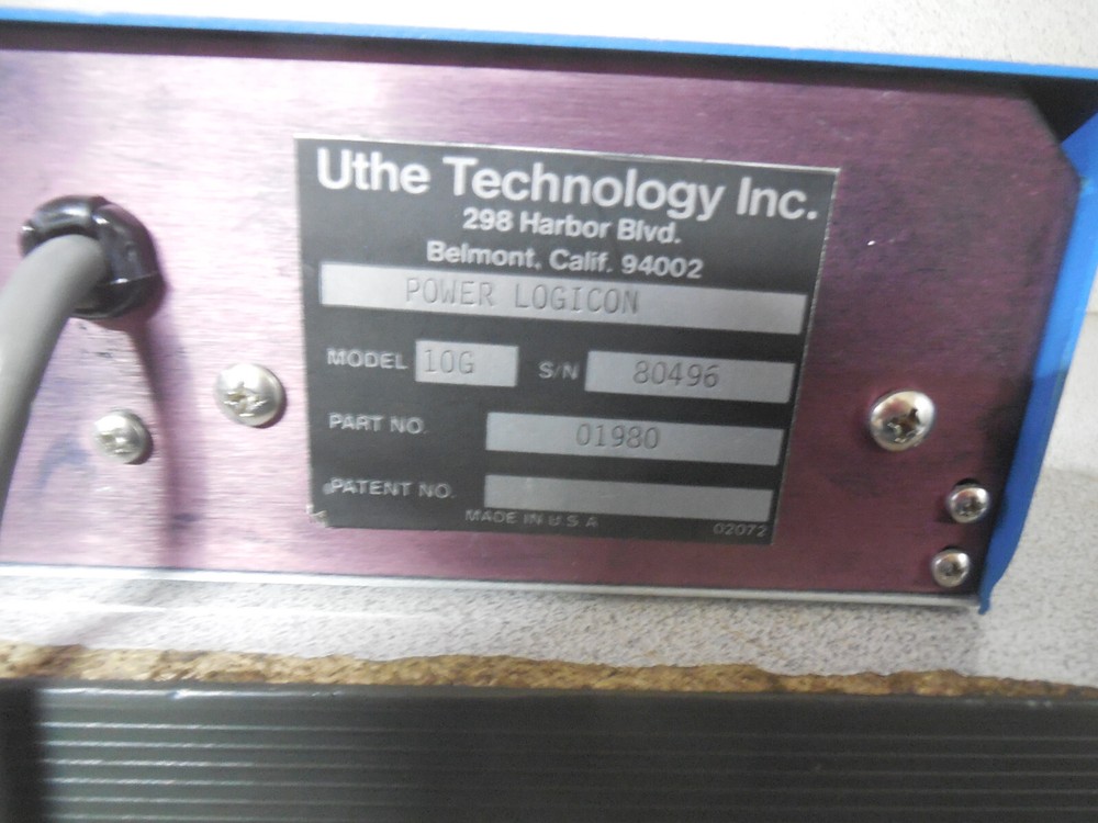 Uthe Technology Model: 10E Power Logicon. Part No: 01980