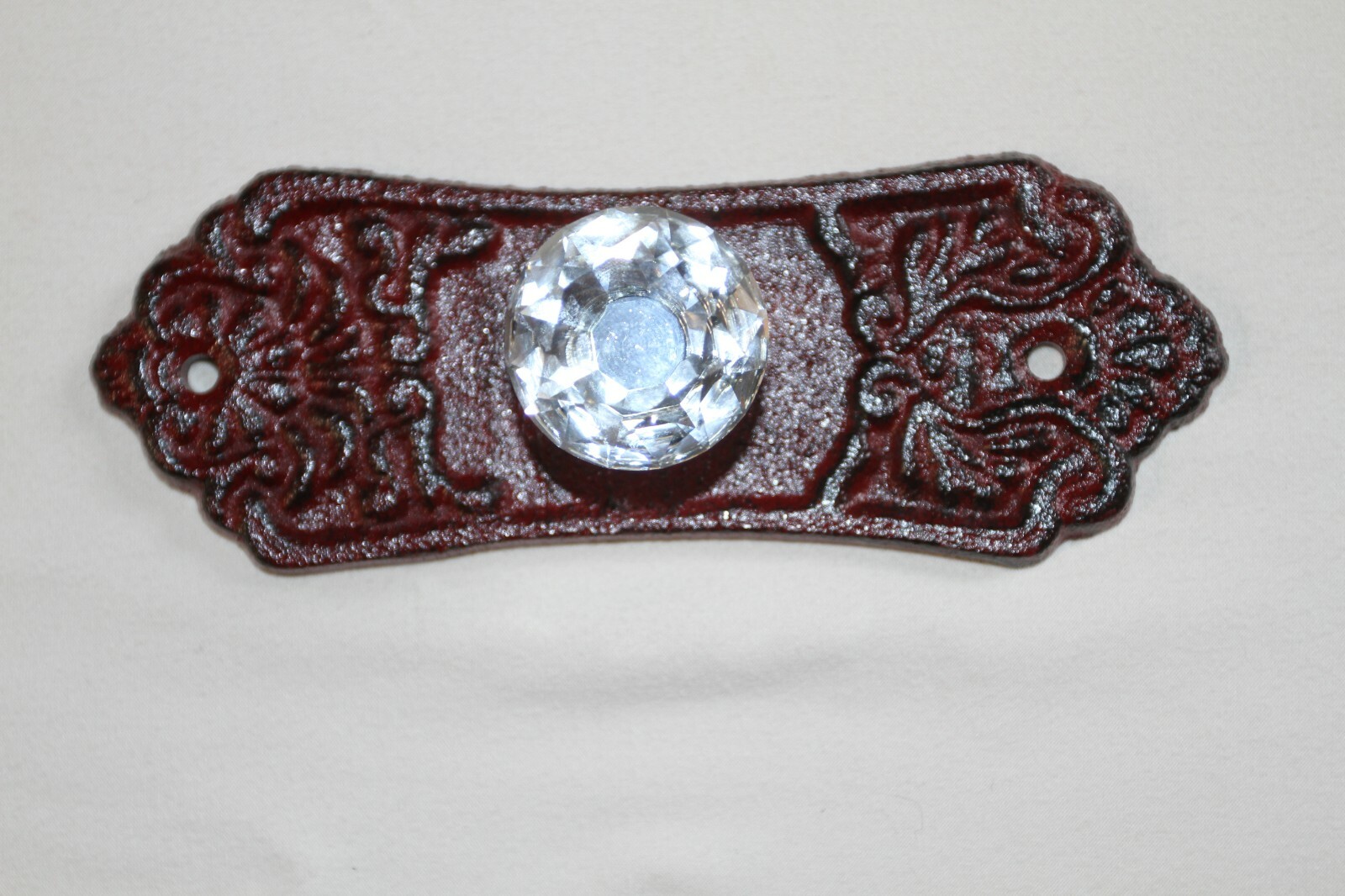 Antique Style Drawer Pull Crystal Look Glass Knob, HW-107 Free 2 Day Shipping