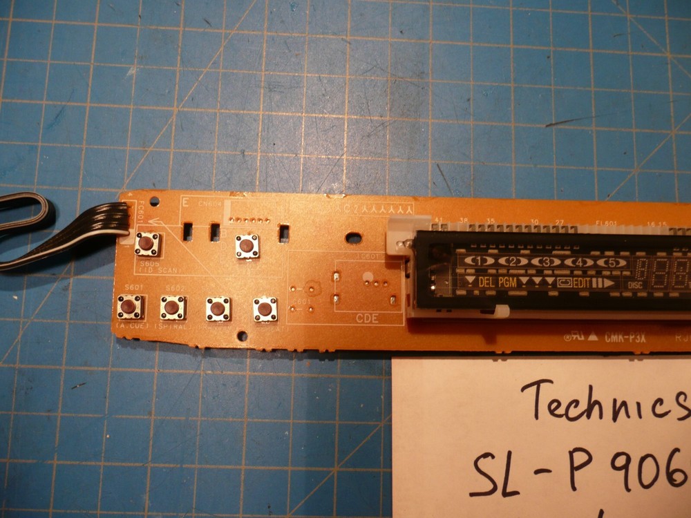 Technics SL-P9064 CD Changer Replacement Display Cir Board Part # RJB1007AA