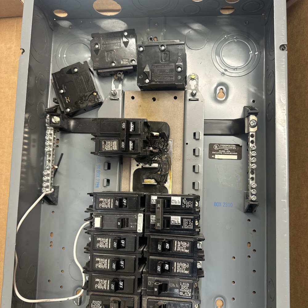 Electric panel With Breakers