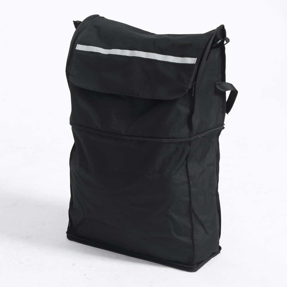 Rollator Walker Storage Bag – Expandable Organizer with Shoulder Strap & Refl...