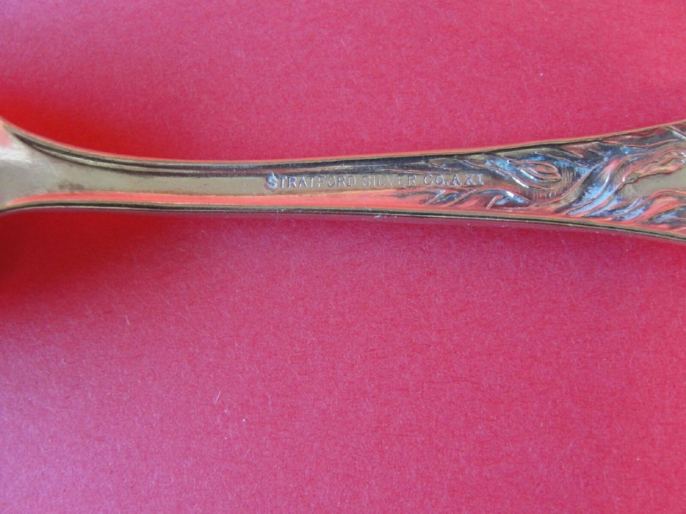 Silverplate Stratford Silver Co Souvenir Library Museum Milwaukee Lilyta Spoon