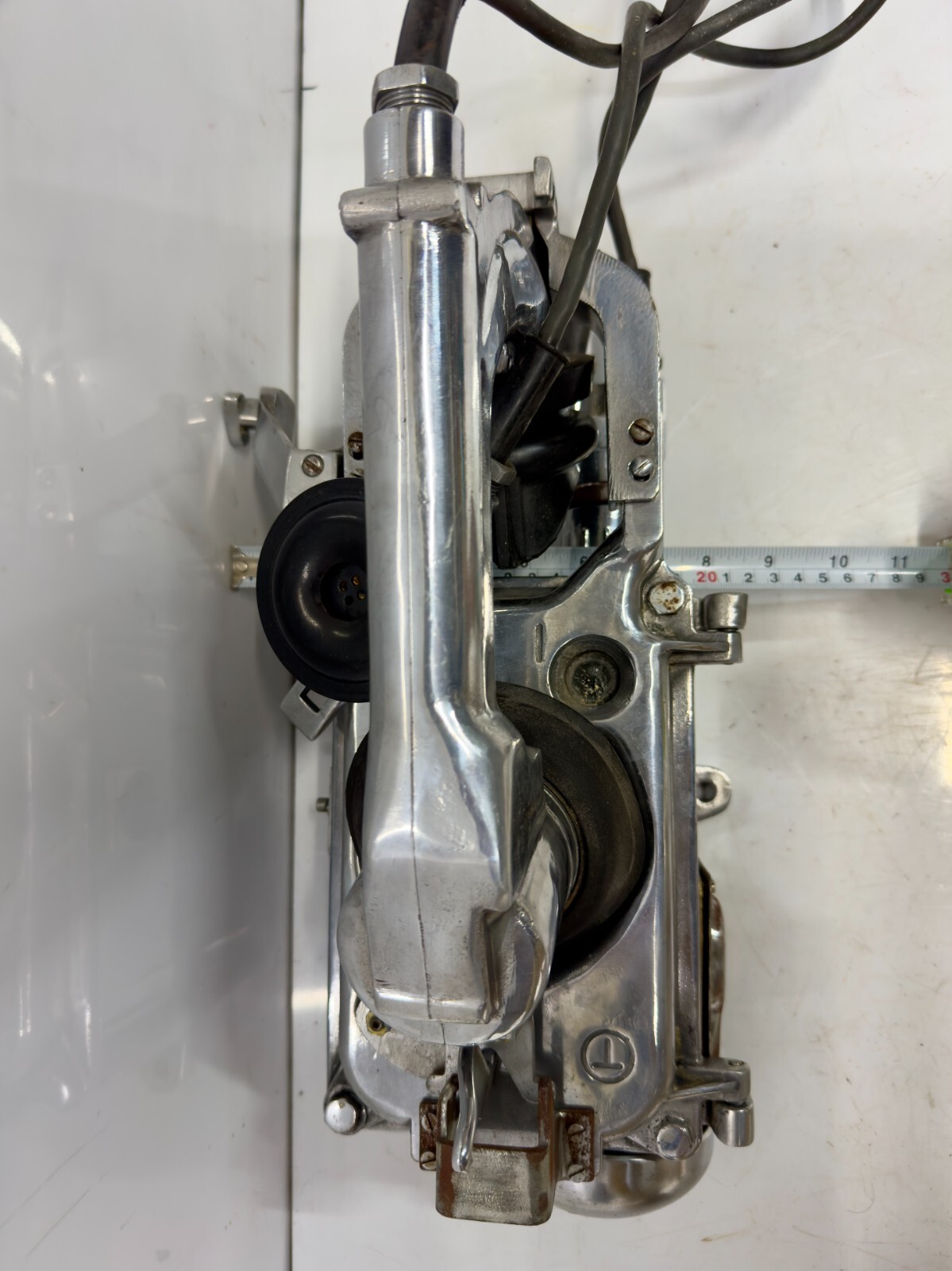 Antique Original Aluminum & Brass Ship Submarine Sound Powered Telephone - Wall