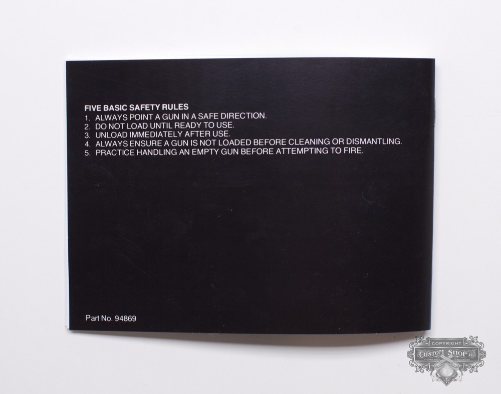 Colt Sauer 'Sporting Rifle' Instruction Manual
