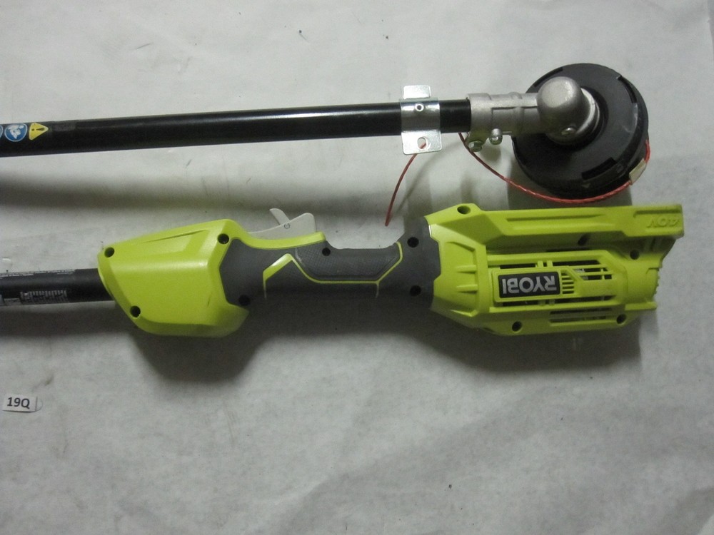 BARE READ LISTING RYOBI 40 Volt Capable String Trimmer W/ PowerHead - Tool Only