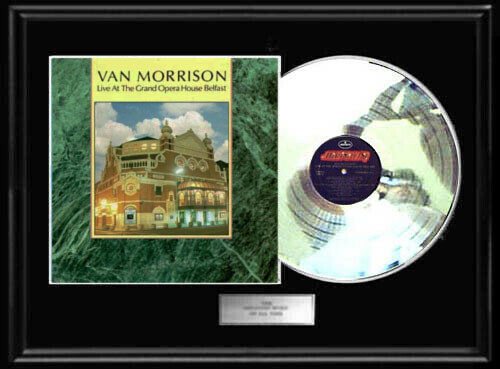 VAN MORRISON LIVE BELFAST LP WHITE GOLD SILVER PLATINUM TONED RECORD NON RIAA