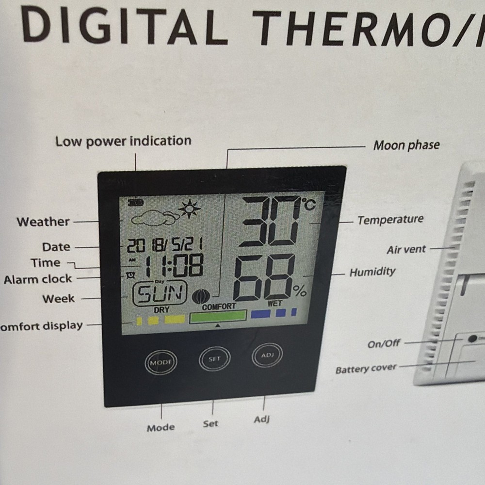 digital thermometer hygrometer