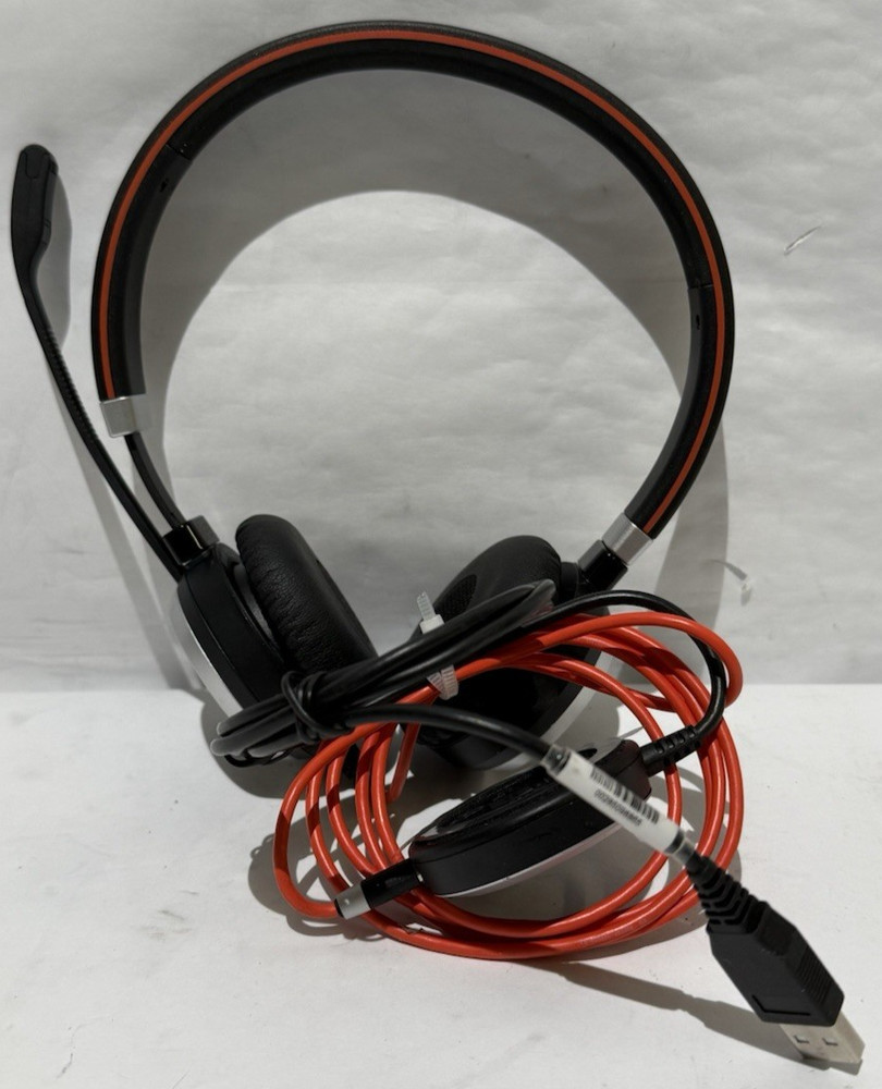 Jabra Evolve 40 Wired Stereo USB Headset HSC017 W/ Controller ENC010