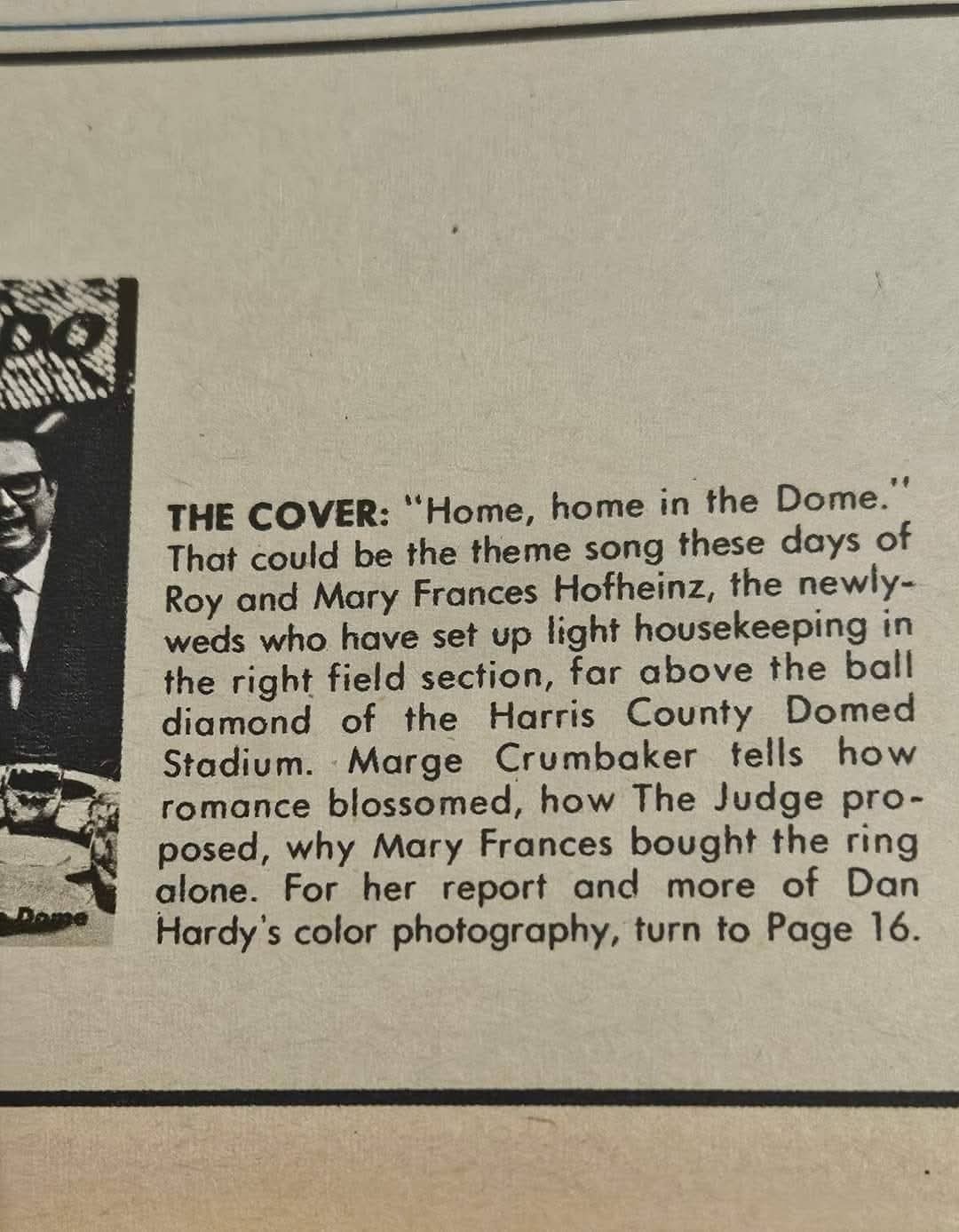 Rare 1969 Judge Roy Hofheinz Astrodome Tempo Magazine Houston Astros Astroworld