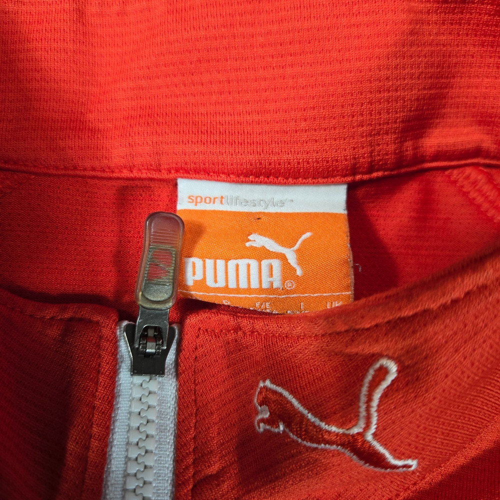 PUMA Golf Mens M Red 1/4 Zip Performance Pullover Jacket USP Dry