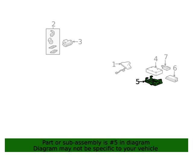 Genuine GM Communication Interface Module Bracket 84023483