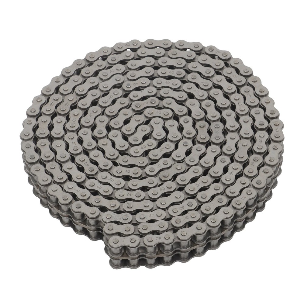 #40-2 Duplex Roller Chain 10 Feet Double Strand with 2 Connecting Links