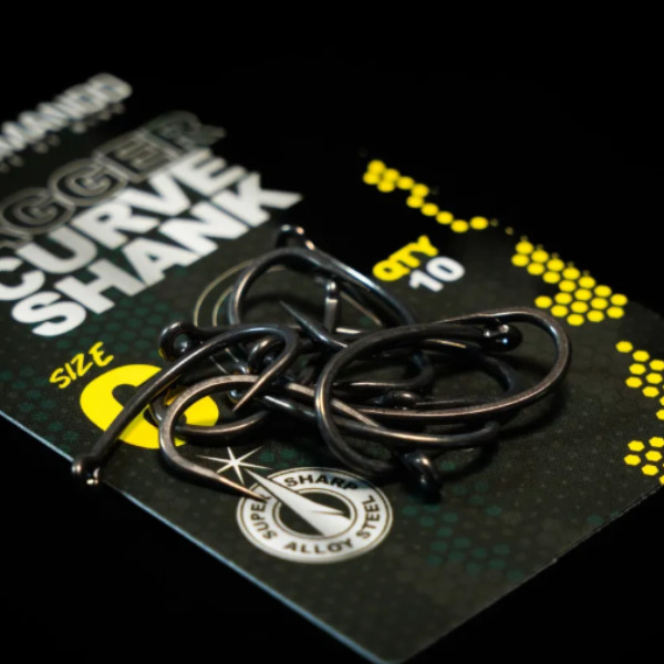 Commando Dagger Curve Shank Barbed Hooks – Super Sharp Carp Rig Hooks
