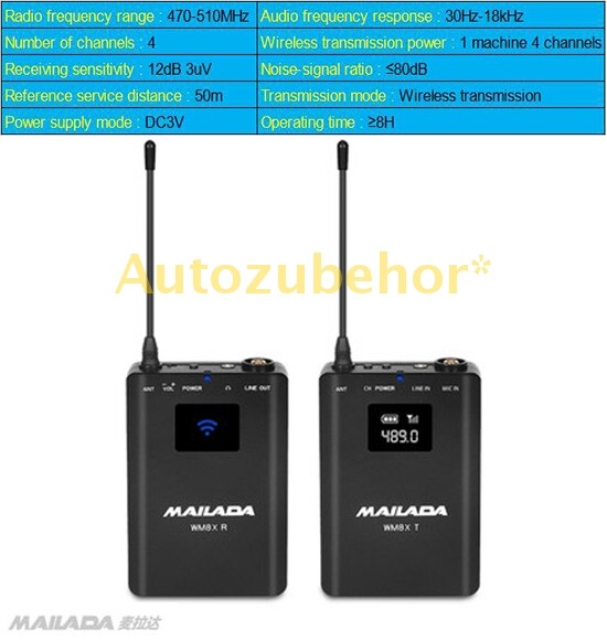 Mobile Wireless Recording Microphone For Live Broadcasting Recording Interview