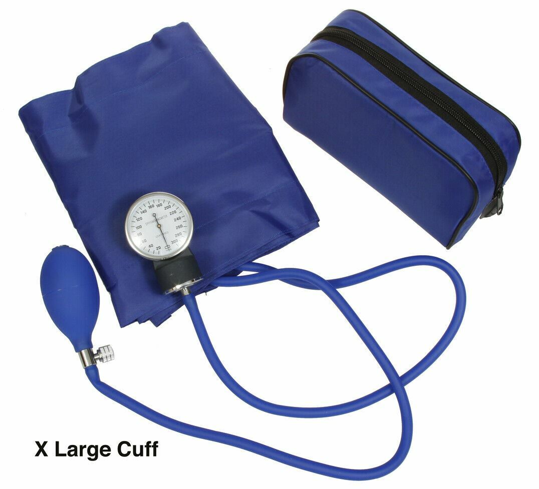 Manual Blood Pressure Monitor BP Cuff Gauge Aneroid Sphygmomanometer Machine Kit