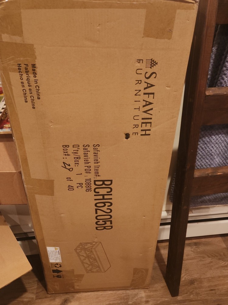 SAFAVIEH Fleur Rectangle Bench | Emerald / Gold |