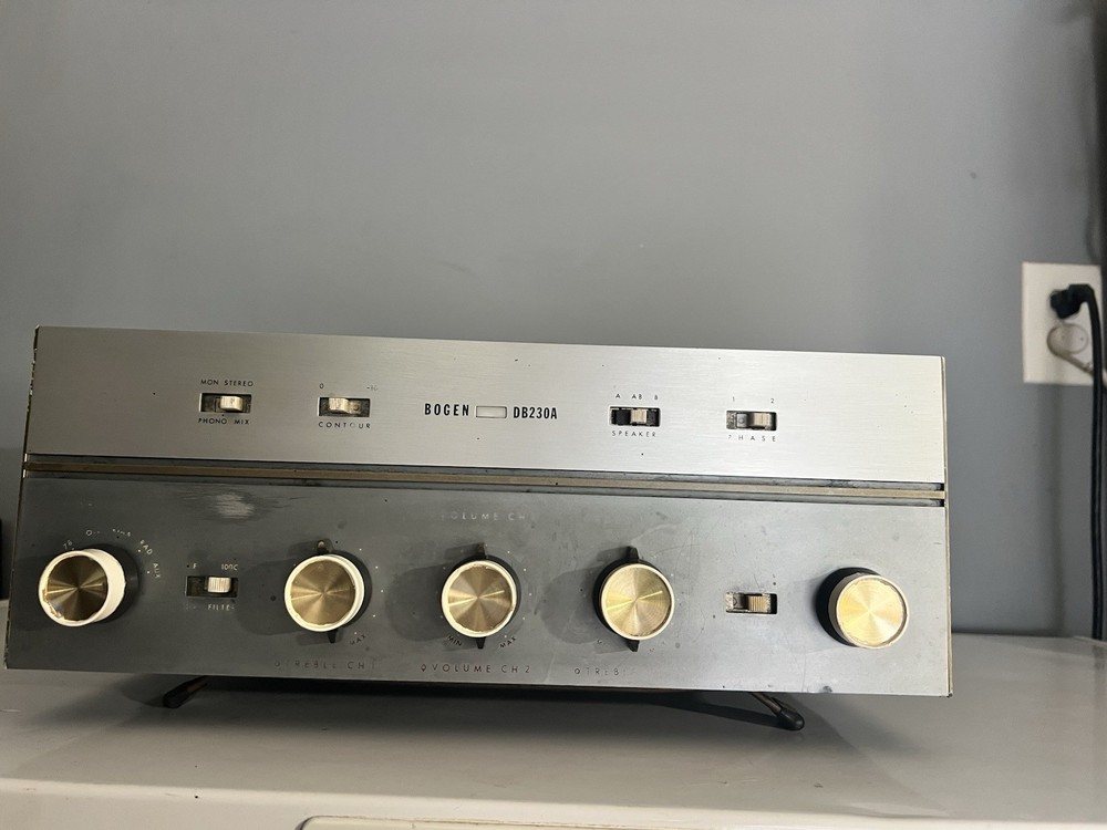 RARE !!! VINTAGE BOGEN db230A Tube Amplifier WORK!!