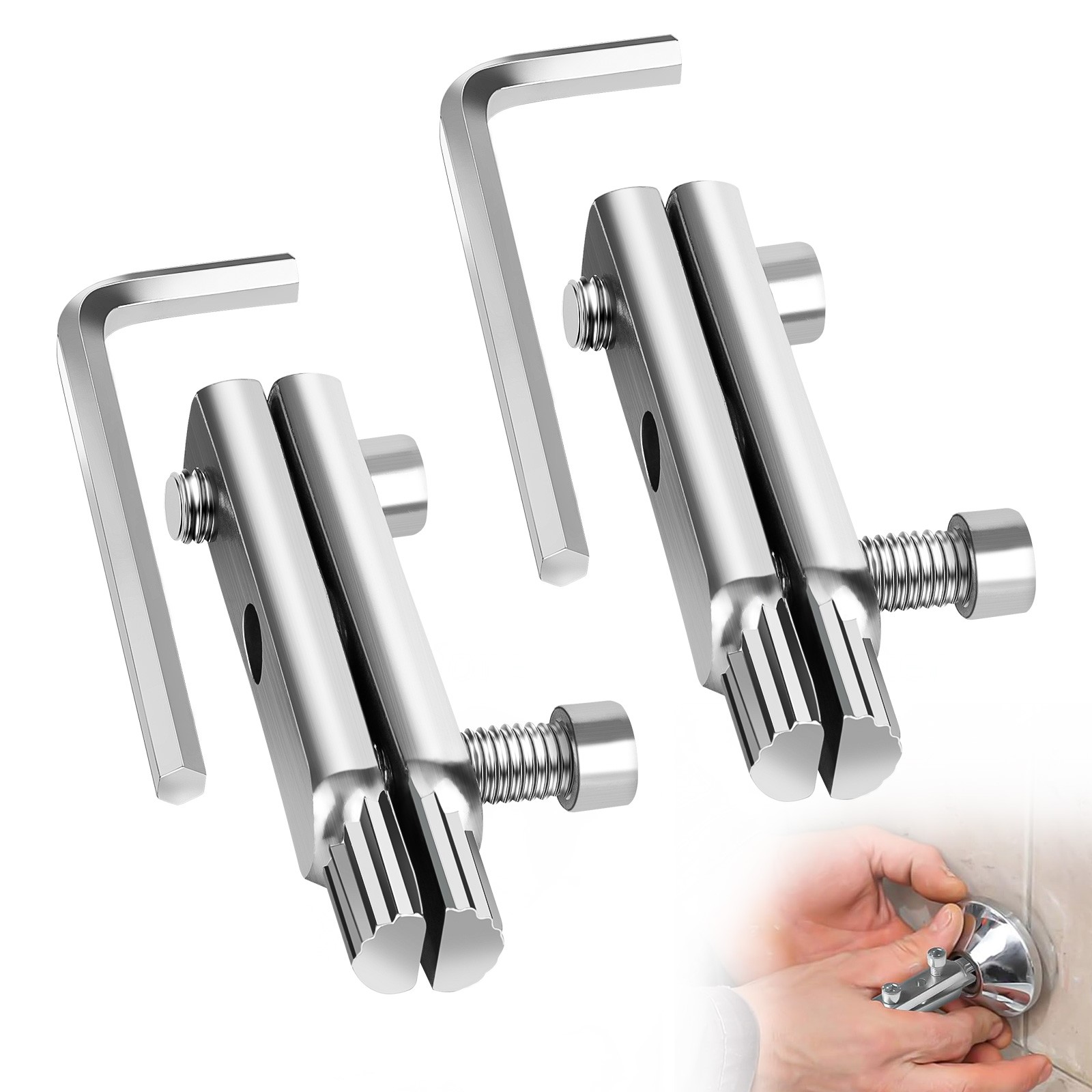 2PCS Broken Pipe Extractor Tool Set 1/2" 3/4" Broken Faucet & Screw Remover Kit