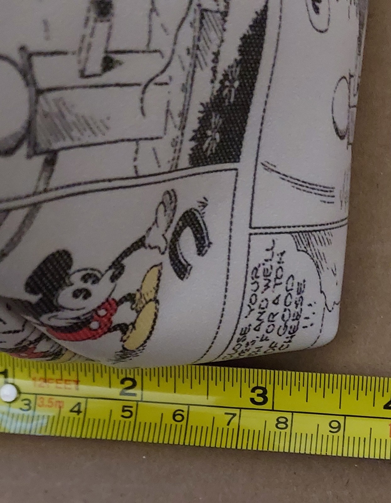 Disney Mickey Mouse vegan leather Cosmetic Bag Zip Pouch