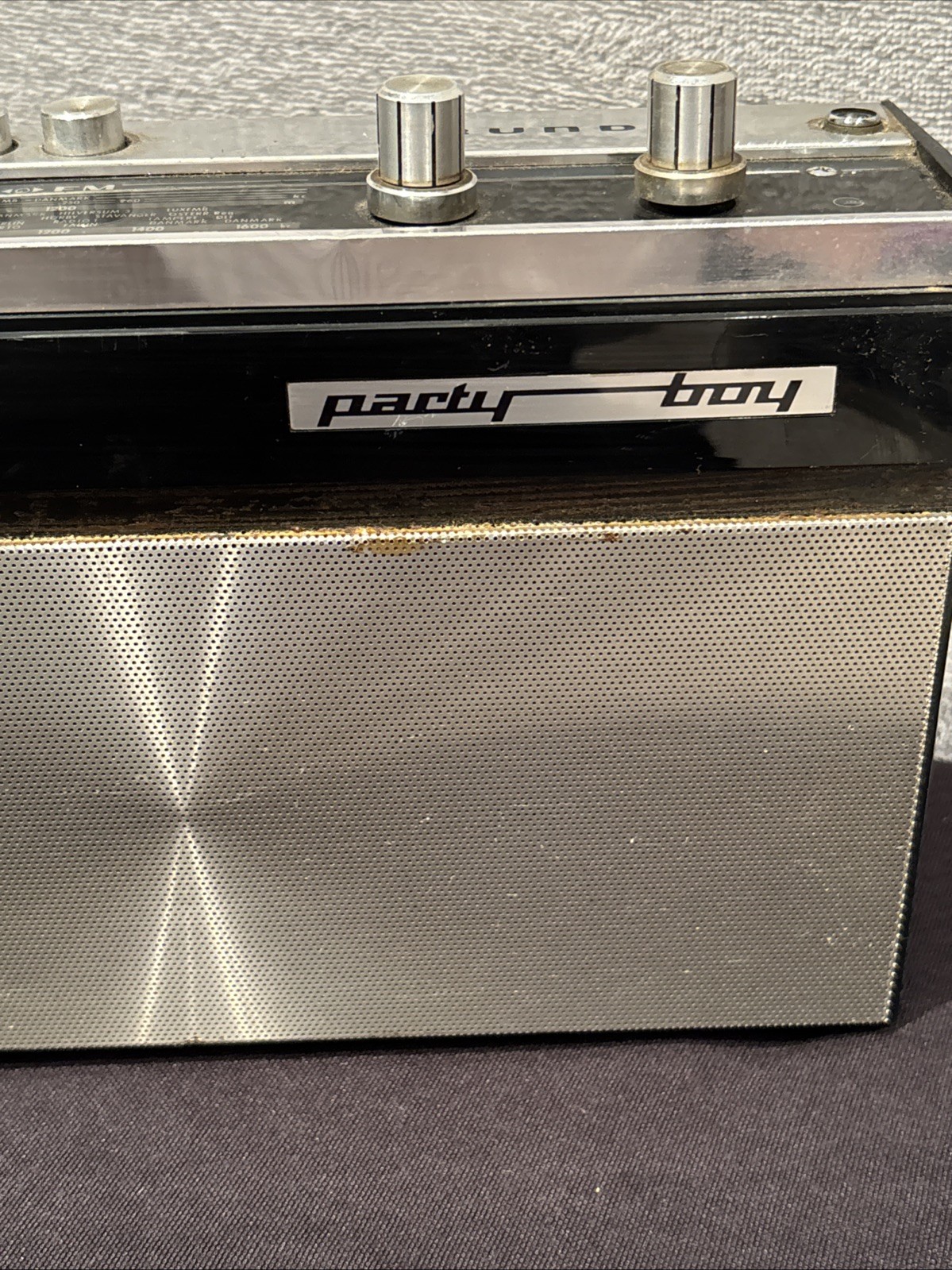 Vintage Grundig Party boy Transistor Radio 1970s Retro - Tested And Working VGC