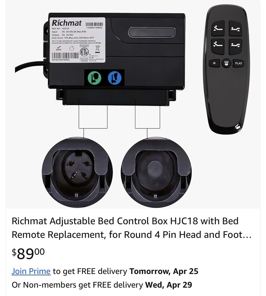 Replacement Parts For Power Adjustable Bed Base