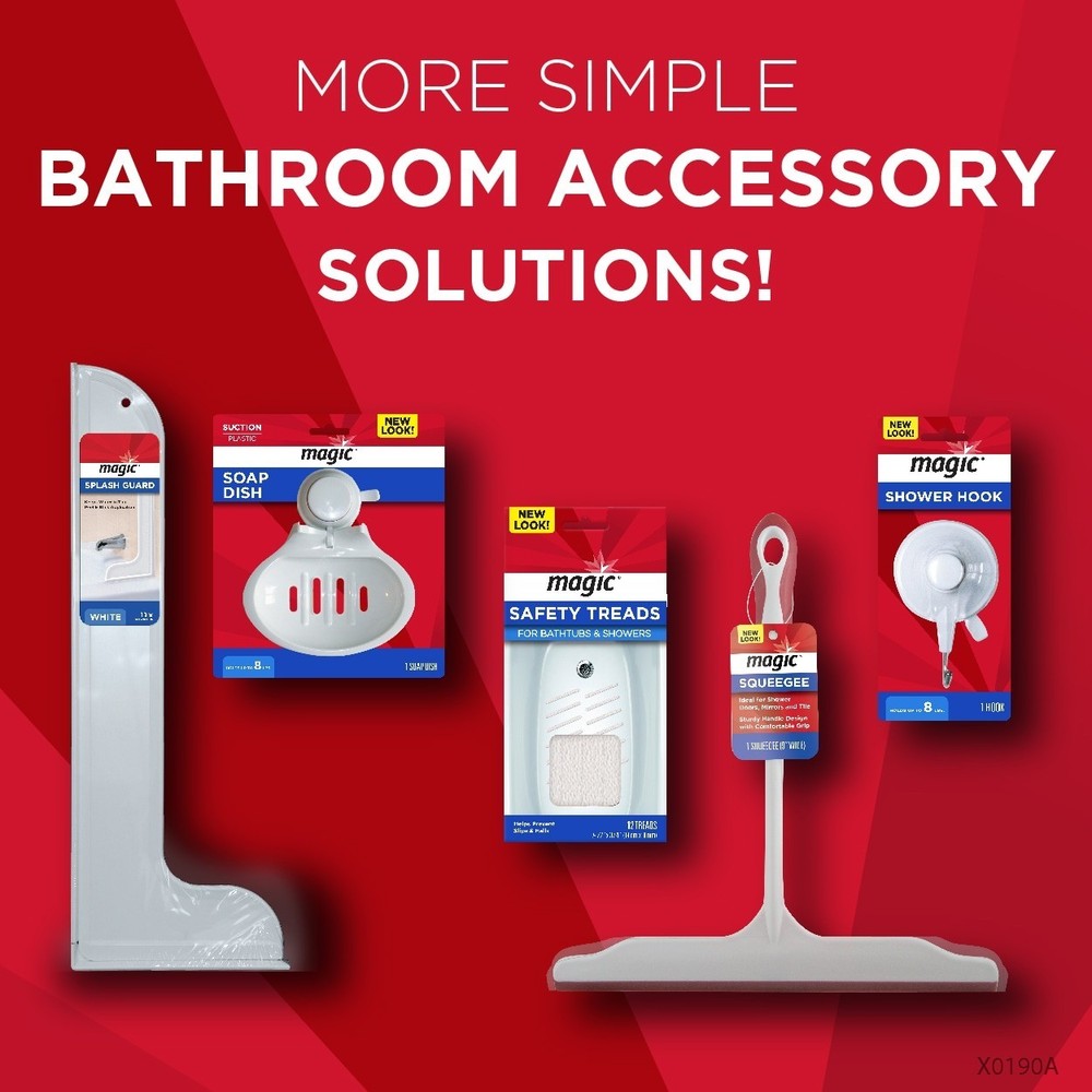 Magic Squeegee Cleaning Tool - Ideal for Shower Doors, Mirrors Bath and Tile