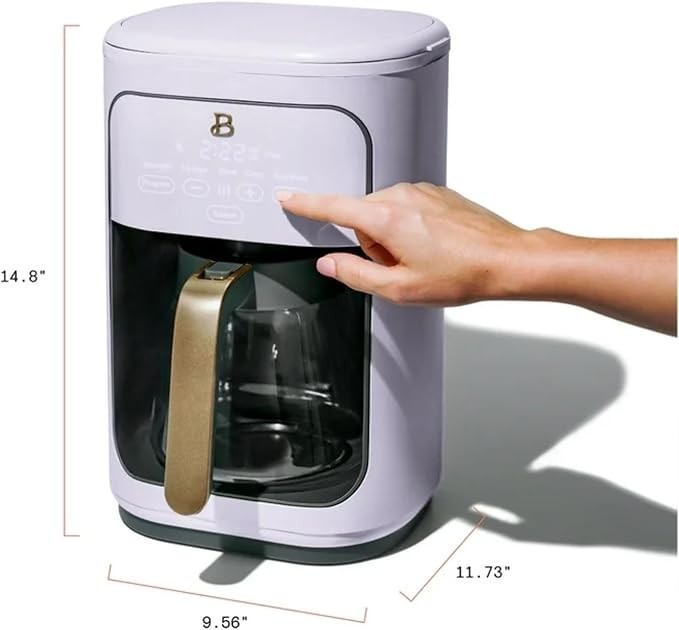 14-Cup Programmable Drip Coffee Maker with Touch-Activated Display Auto Shut-Off