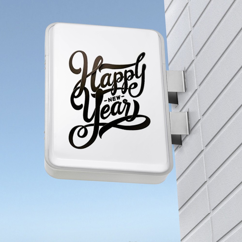 LED Rectangle Double-sided Advertising Light Box Illuminated Projecting Sign US~