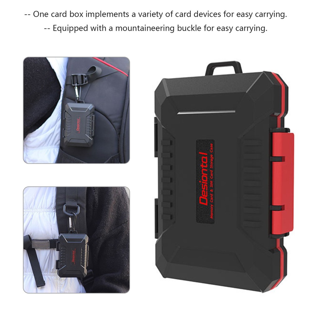 Camera Memory Card Box SD Card Protection Box Waterproof Storage Box US