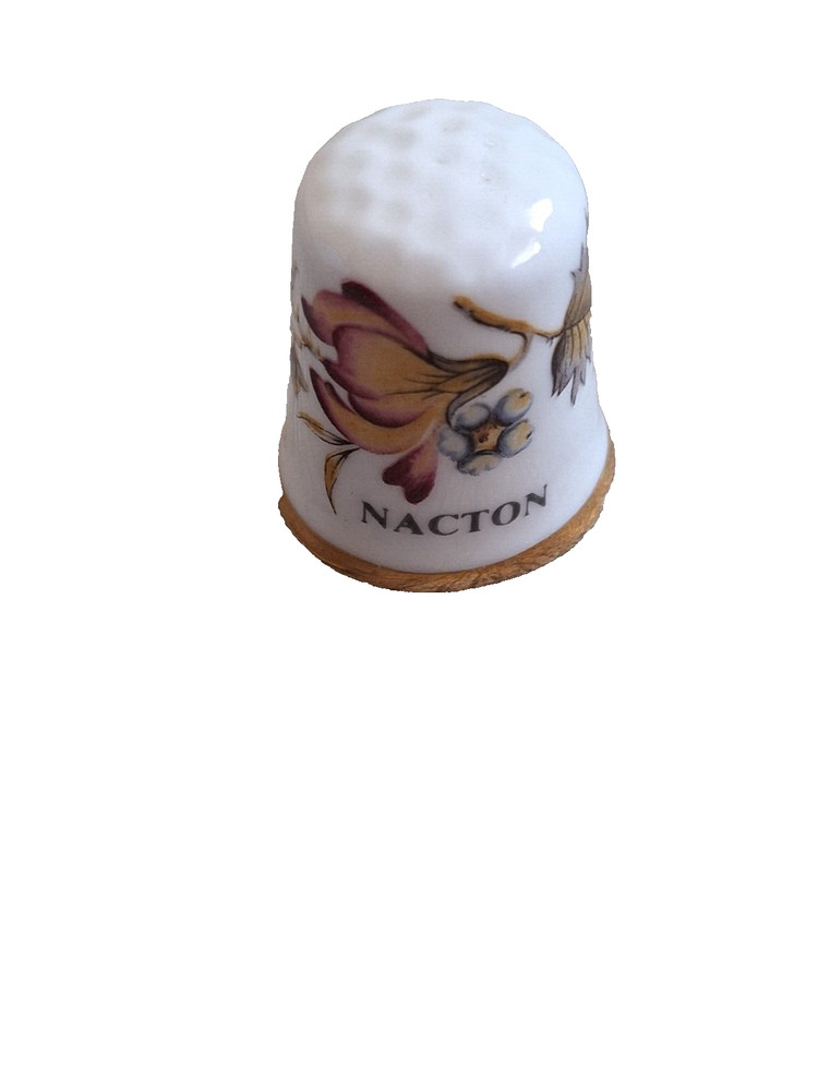Nacton Suffolk Thimble, Bone China, 3cm, Vintage