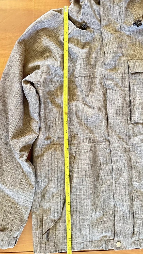 SOLARIS MENS Active ,athletic Rain Jacket Medium Color Gray