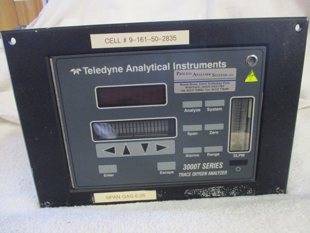 Teledyne Analytical Instruments 3000T Series Trace Oxygen Analyzer 3000T