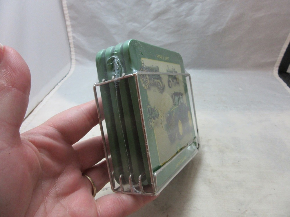 NEW John Deere adverting coaster set. Tractors