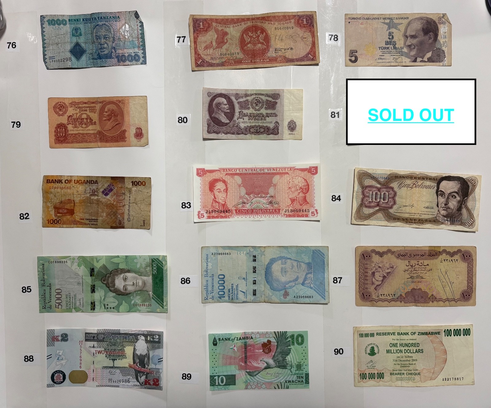 YOU PICK THE BILLS Mixed Foreign Currency World Paper Money (SEE DESCRIPTION)
