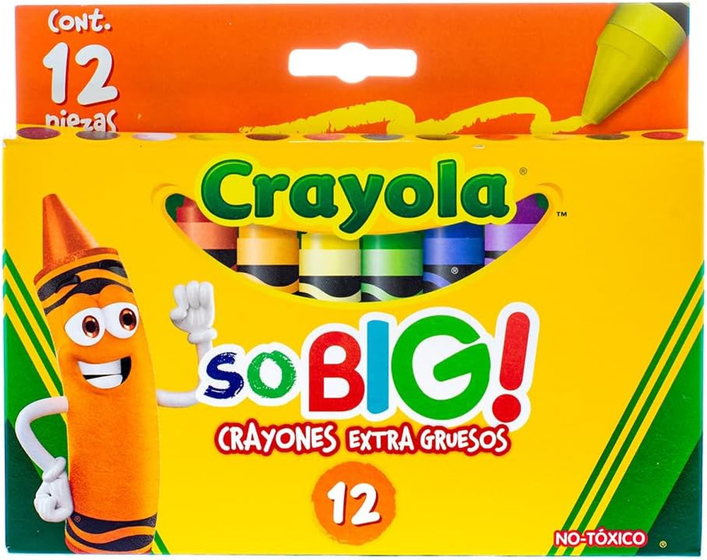 Crayola Extra Jumbo Crayons, 12-Pack - Oversized Coloring Fun