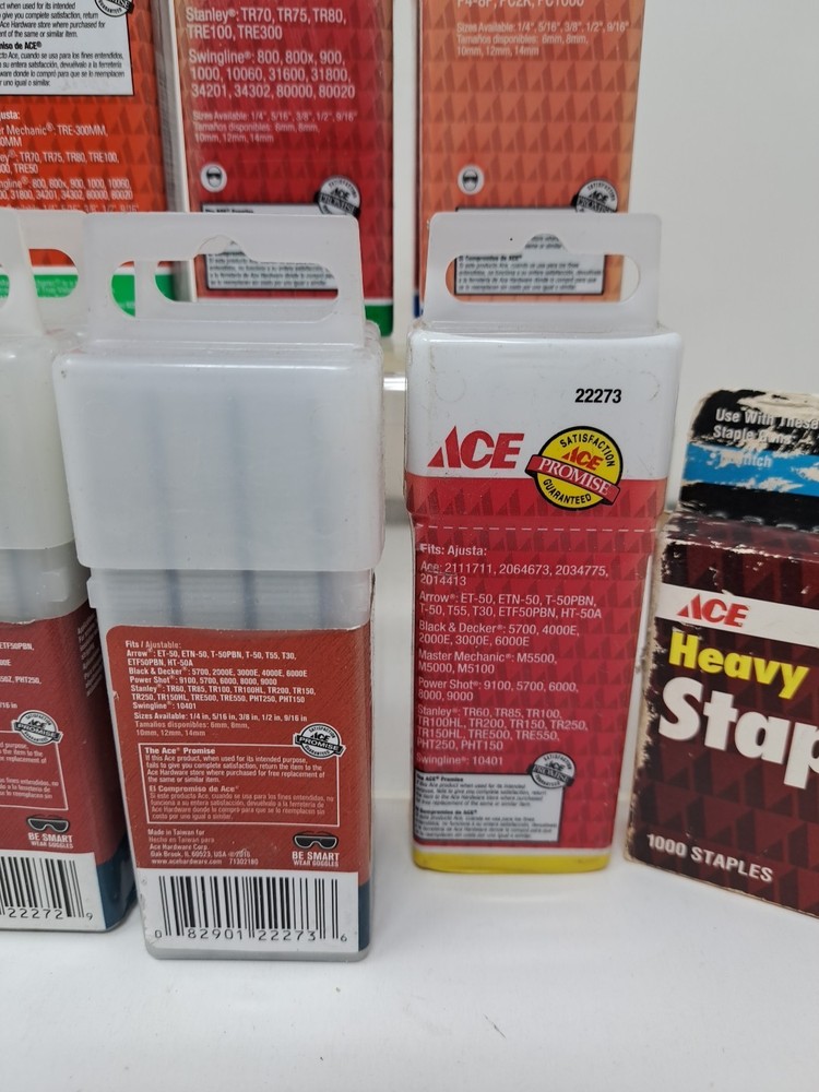 (Roofers)Assorted Ace Staples 13 Packs