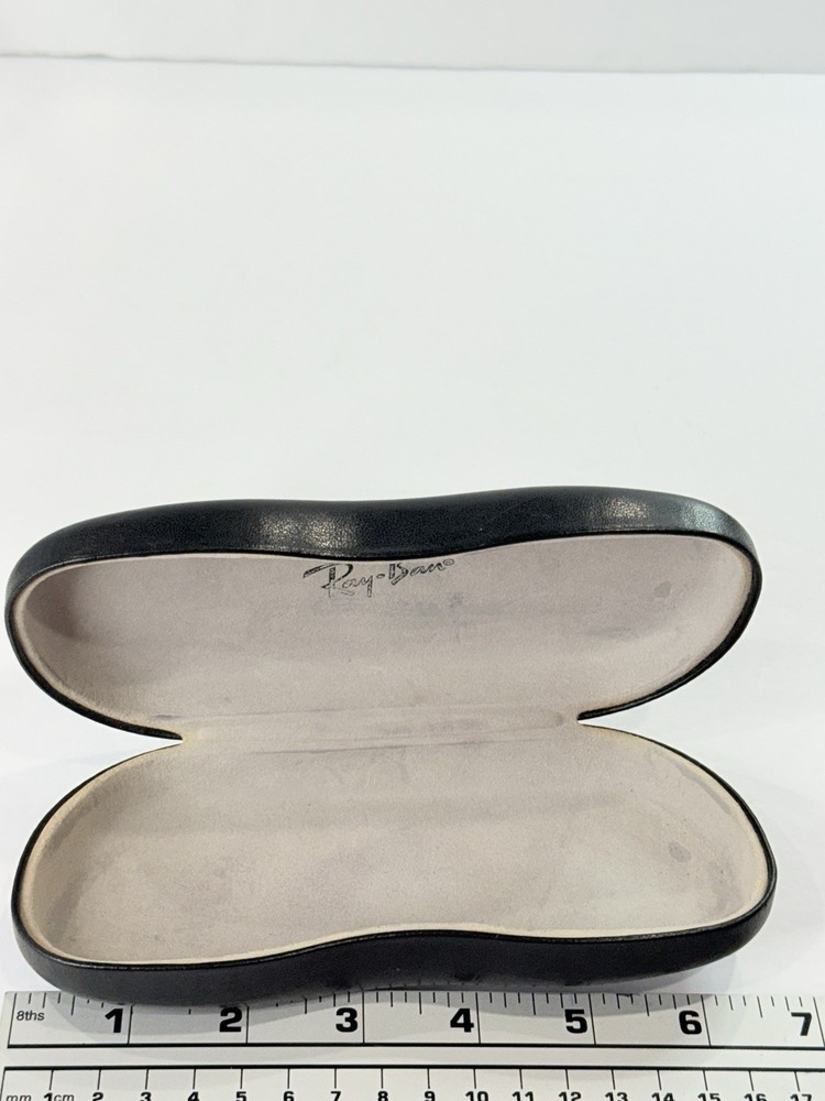 Ray-Ban Sunglasses Case Black Hard Shell Clamshell Eyeglass Case Replacement