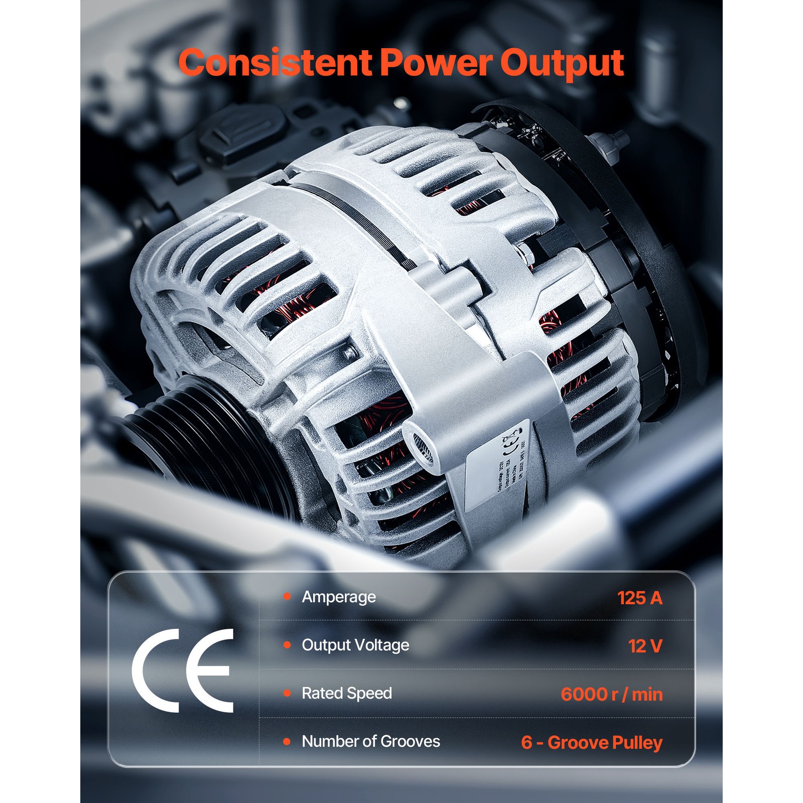 New Car Alternator fit Chevrolet Impala Monte Carlo 3.5L 3.9L 2006-2011 11185