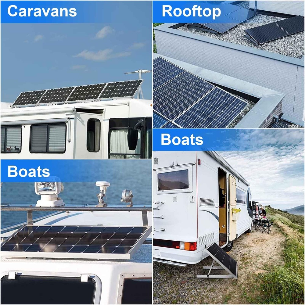 Solar Panel Mount Brackets, 2 Sets 45 inch Adjustable with Foldable Tilt Legs...