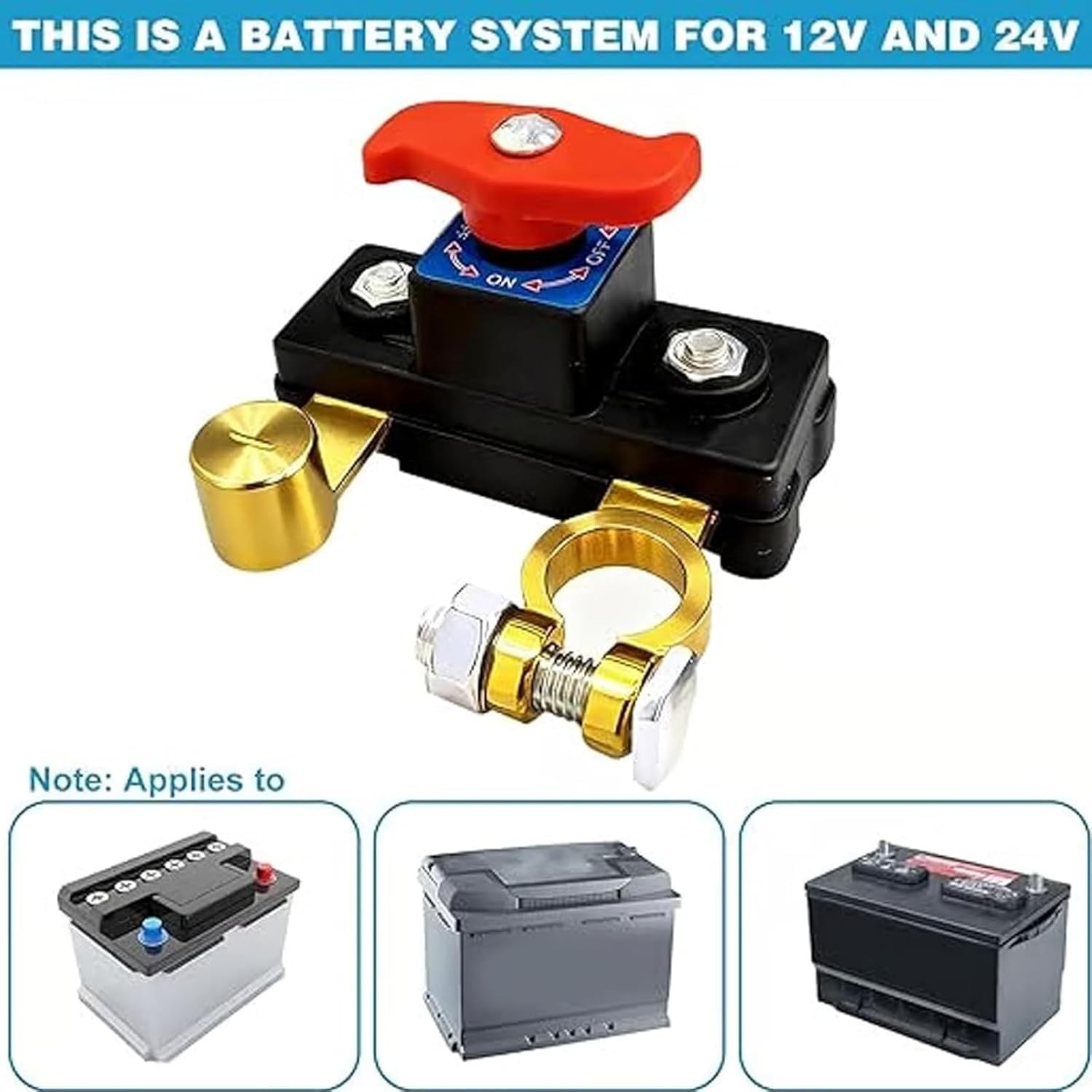 Universal Battery Disconnect Leak Protector 12v/24v Car Disconnect Switch-------