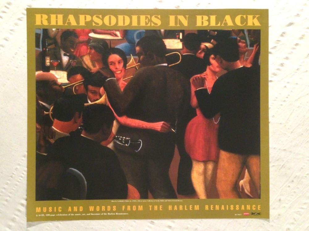 Rhapsodies In Black 2000 Promo Poster Harlem Renaissance Rhino Records