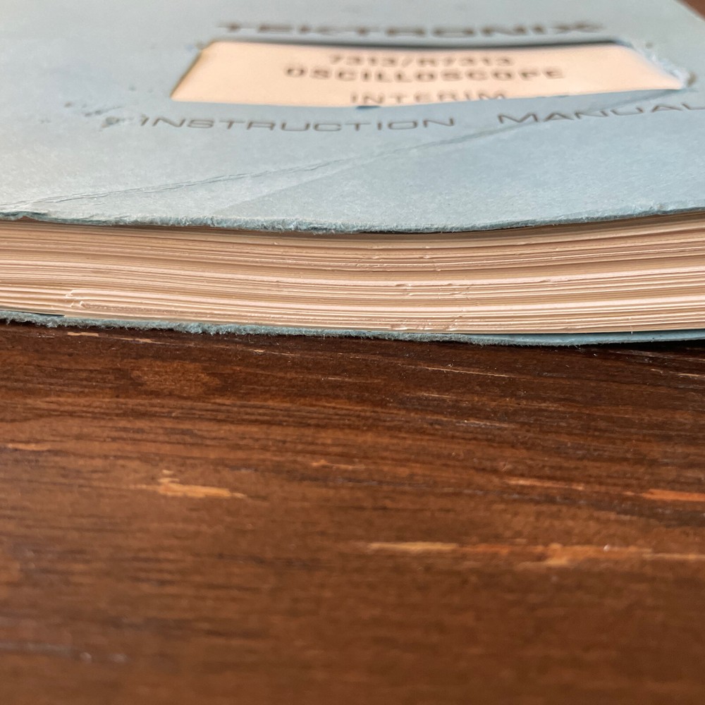 Tektronix 7313/R7313 Oscilloscope Interim Instruction Manual