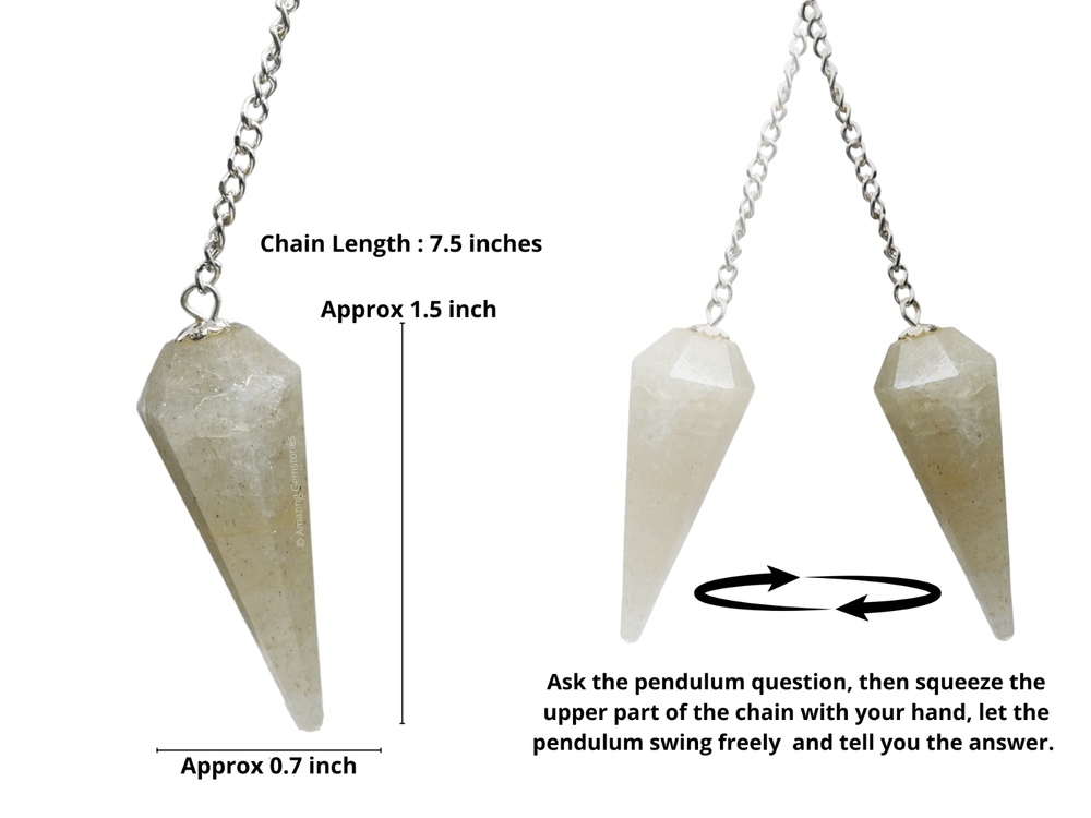 Green Preciolite Dowsing Crystal Pendulum
