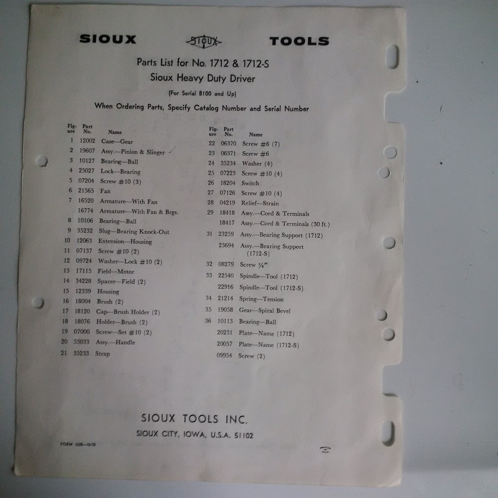 SIOUX 19622